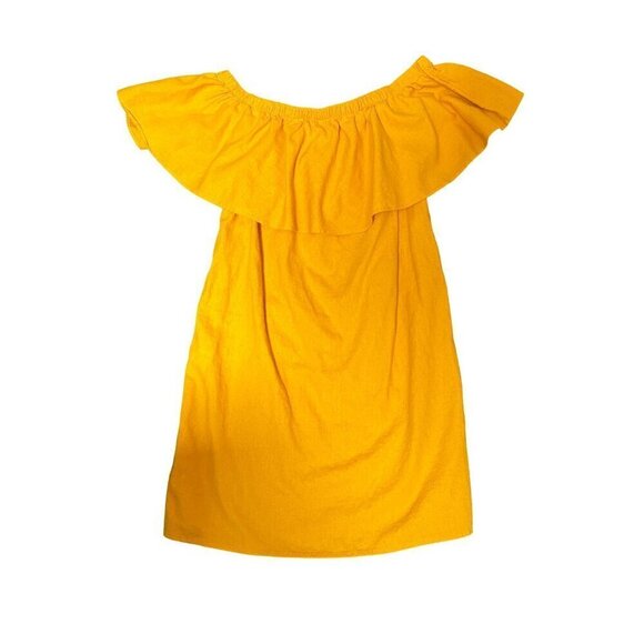 Old Navy Women's Off The Shoulder Yellow Dress Size S - Picture 2 of 9